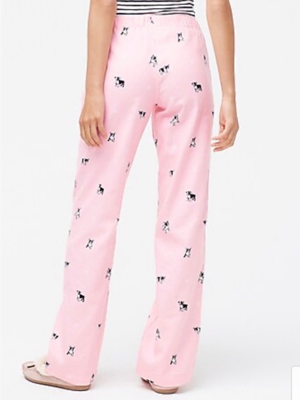 J. Crew Pink Dog-Print Lounge Pants - Picture 3 of 7